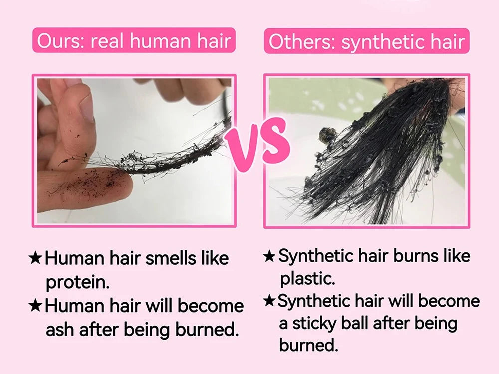 100% Human Hair Kinky Straight Ponytail Extension