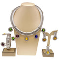 Women's 24K Gold-Tone Colorful Stone Jewelry Set