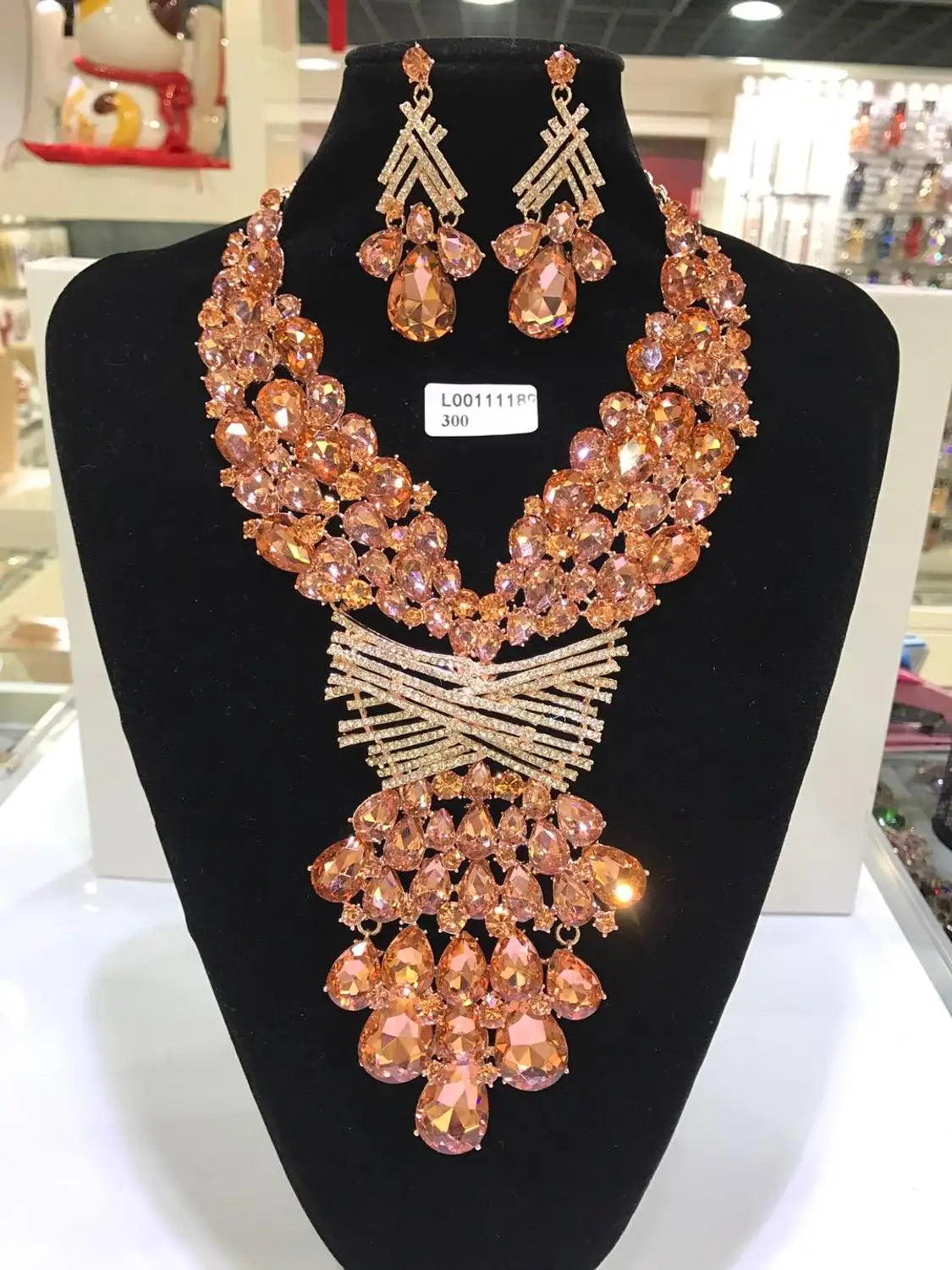 Women's Luxury Crystal Rhinestone Jewelry Set