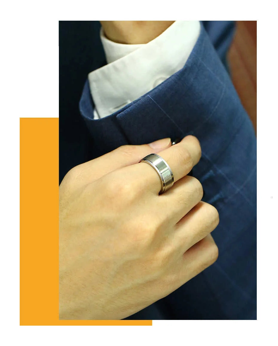 Vnox Stainless Steel Viking Spinner Ring