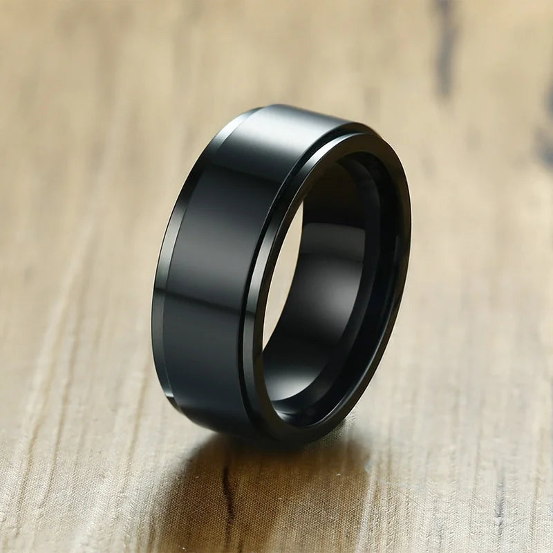 Vnox Stainless Steel Viking Spinner Ring