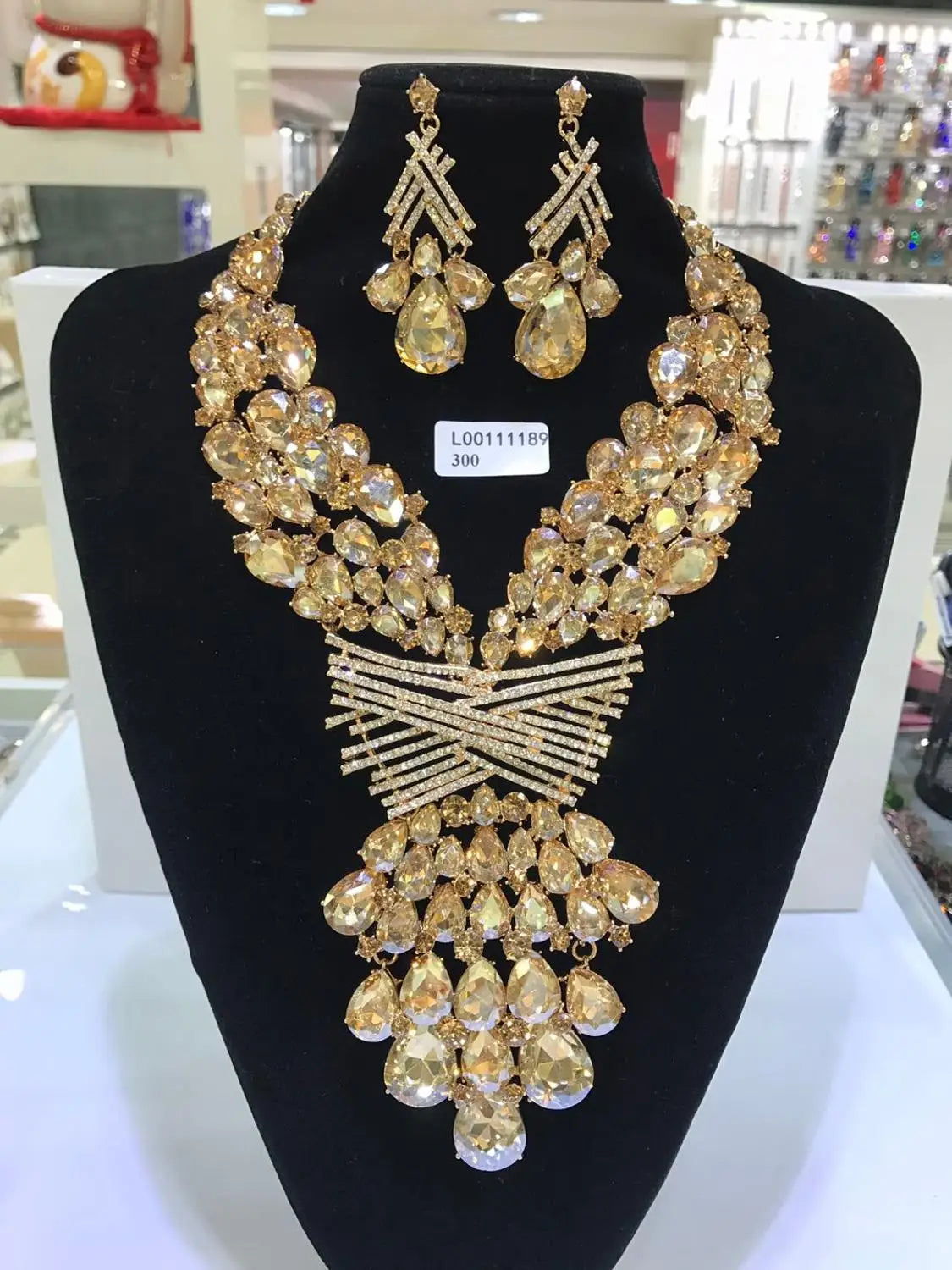 Women's Luxury Crystal Rhinestone Jewelry Set