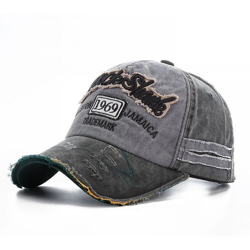 Unisex Washed Denim 1969 Baseball Cap