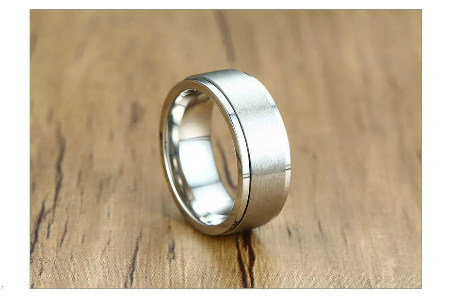 Vnox Stainless Steel Viking Spinner Ring