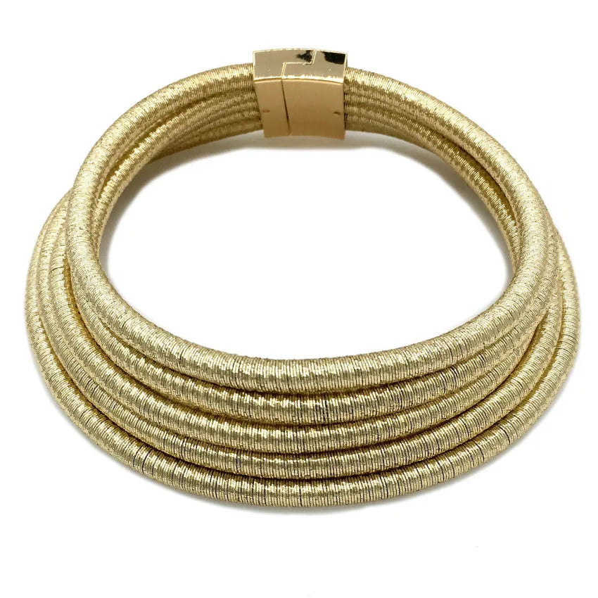 Liffly African Bohemian Choker Necklace & Bracelet Set
