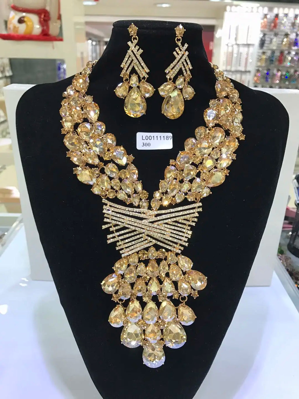 Women's Luxury Crystal Rhinestone Jewelry Set