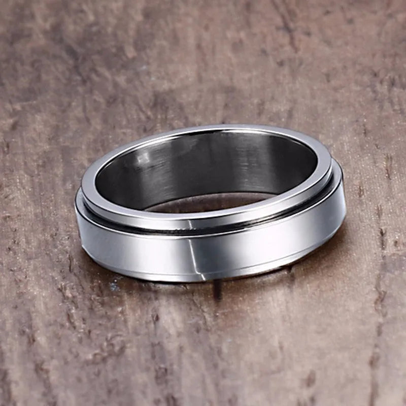 Vnox Stainless Steel Viking Spinner Ring