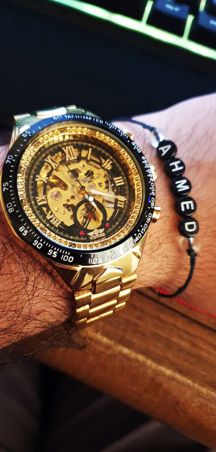 "Winner Mechanical Sport Design Bezel Fashion Watch Men