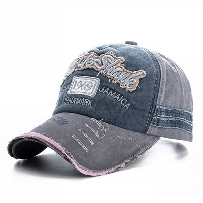 Unisex Washed Denim 1969 Baseball Cap