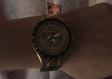 "Winner Mechanical Sport Design Bezel Fashion Watch Men