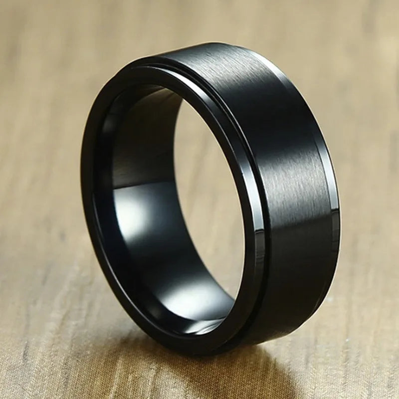 Vnox Stainless Steel Viking Spinner Ring