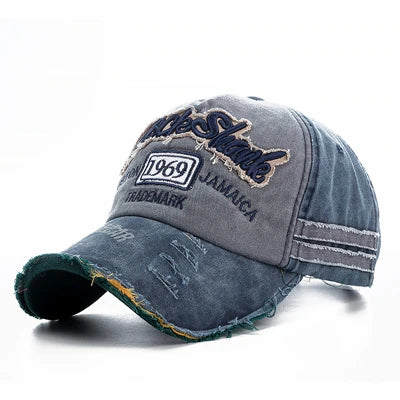 Unisex Washed Denim 1969 Baseball Cap