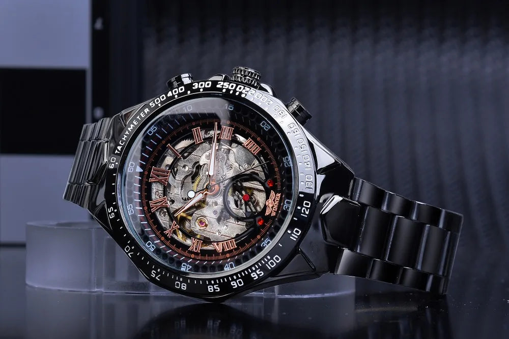 "Winner Mechanical Sport Design Bezel Fashion Watch Men