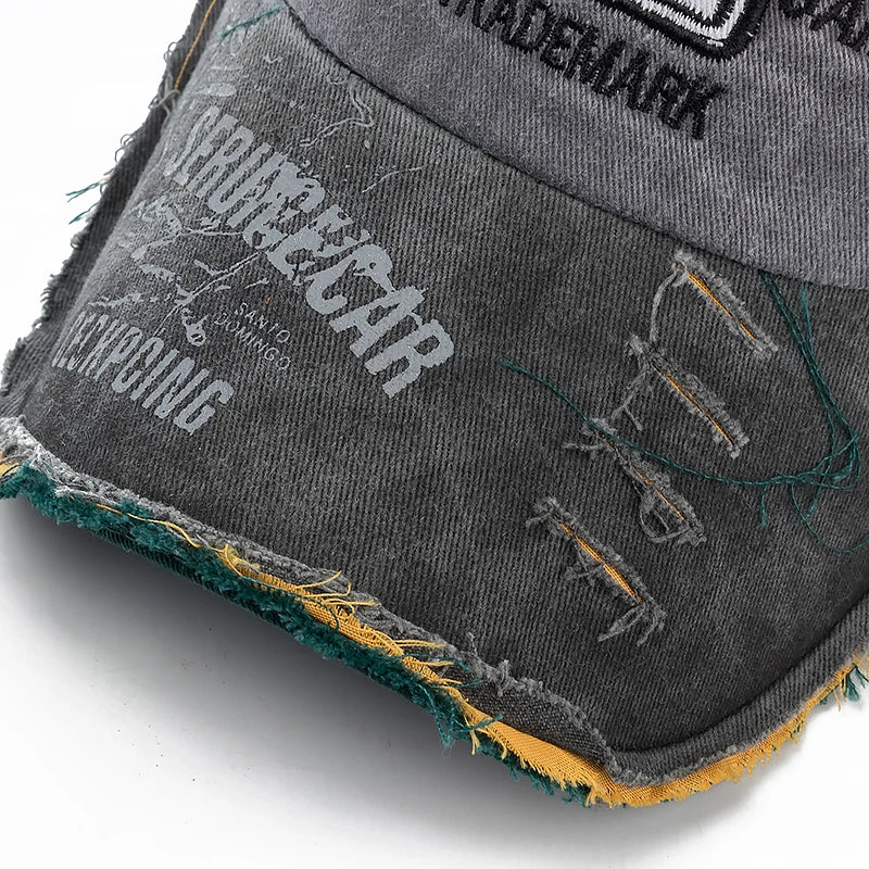 Unisex Washed Denim 1969 Baseball Cap