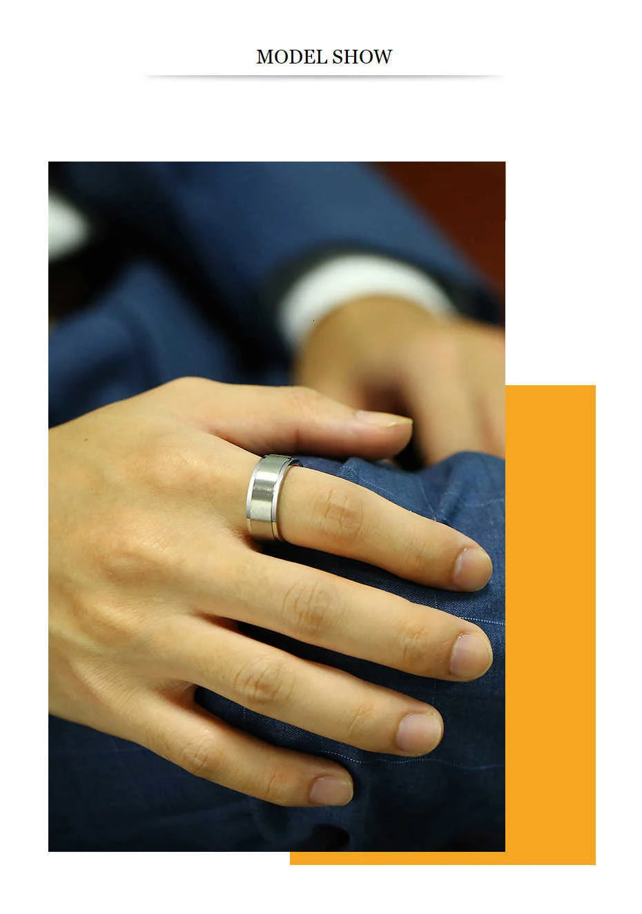 Vnox Stainless Steel Viking Spinner Ring