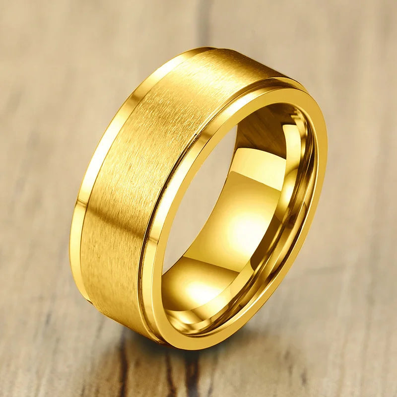 Vnox Stainless Steel Viking Spinner Ring