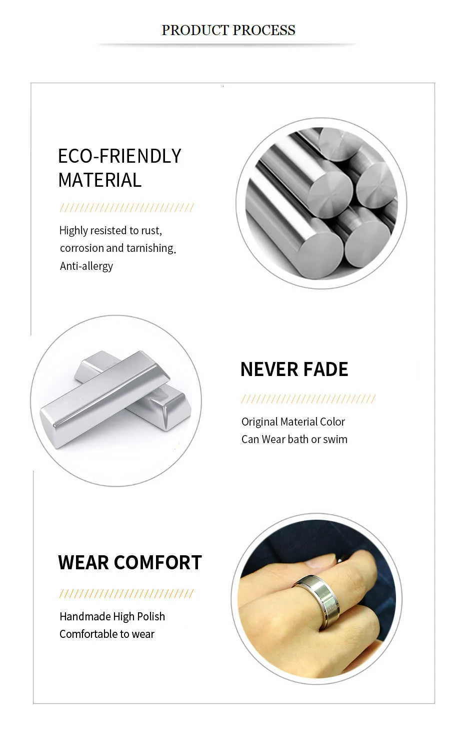 Vnox Stainless Steel Viking Spinner Ring