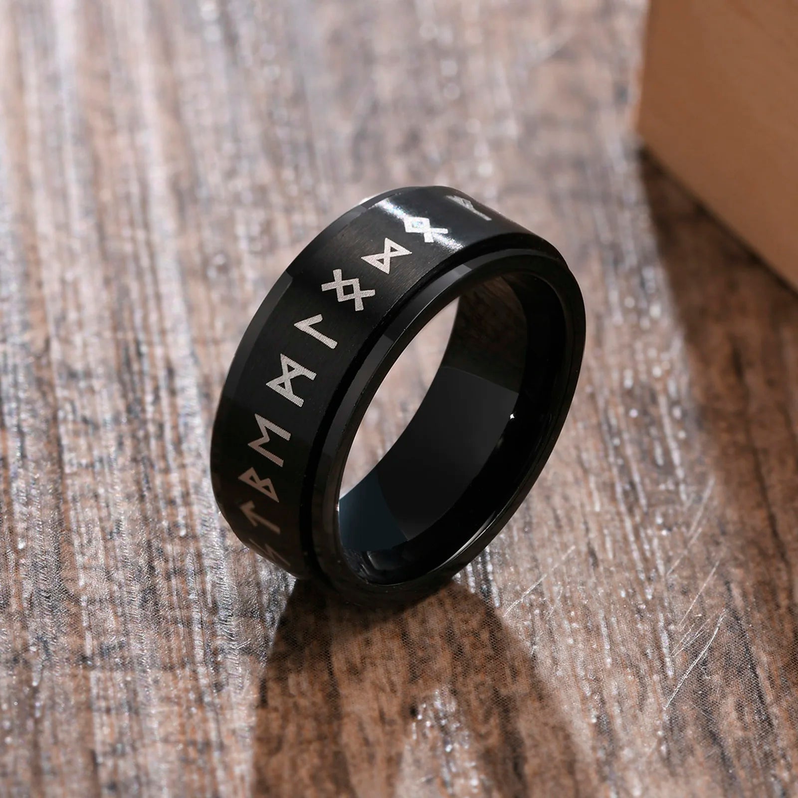 Vnox Stainless Steel Viking Spinner Ring