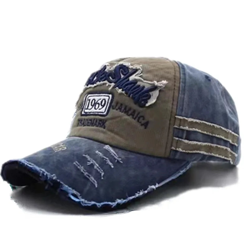 Unisex Washed Denim 1969 Baseball Cap