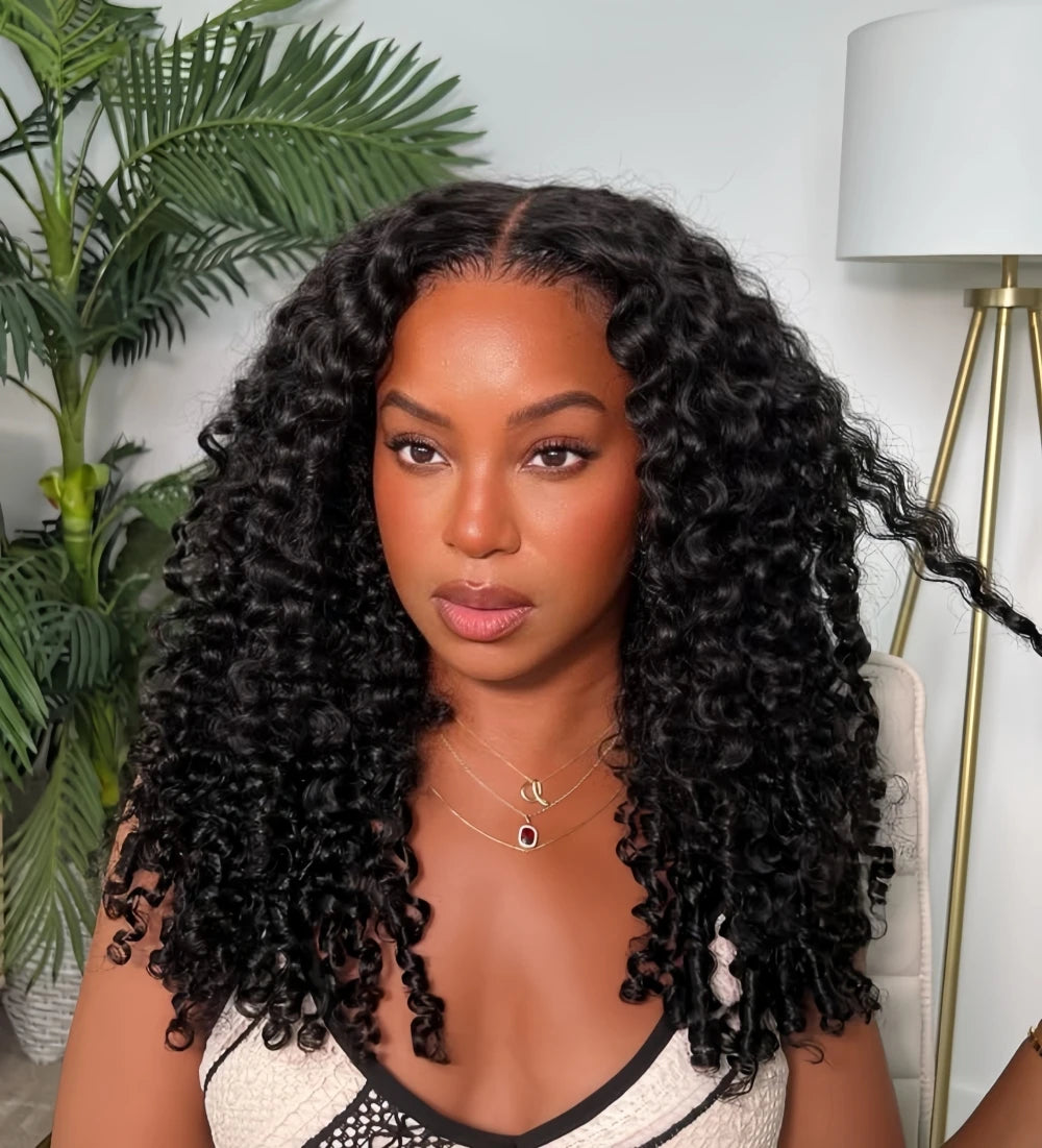 Burmese Curly Human Hair Crochet Extensions