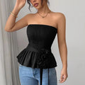 Women's Elegant Strapless Knitted Tube Top
