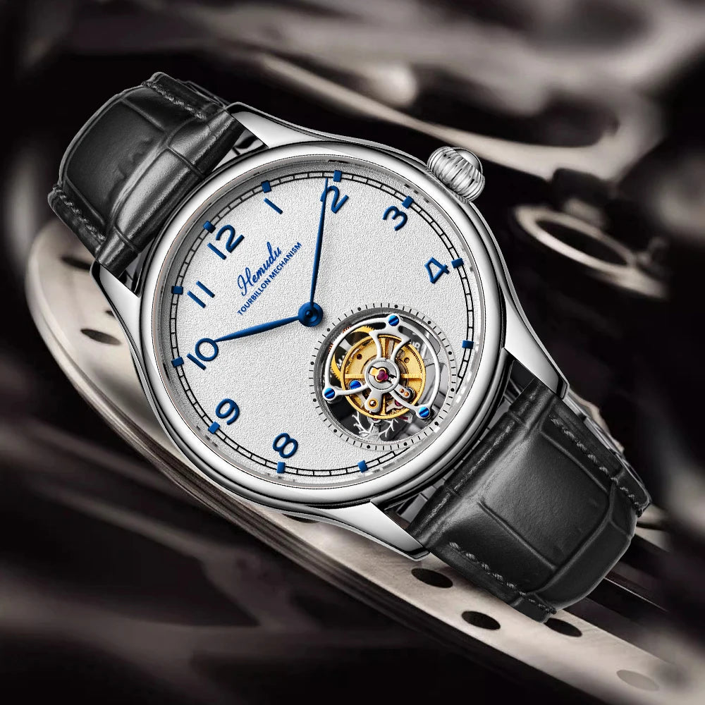 HEMUDU Flying Tourbillon Skeleton Watch