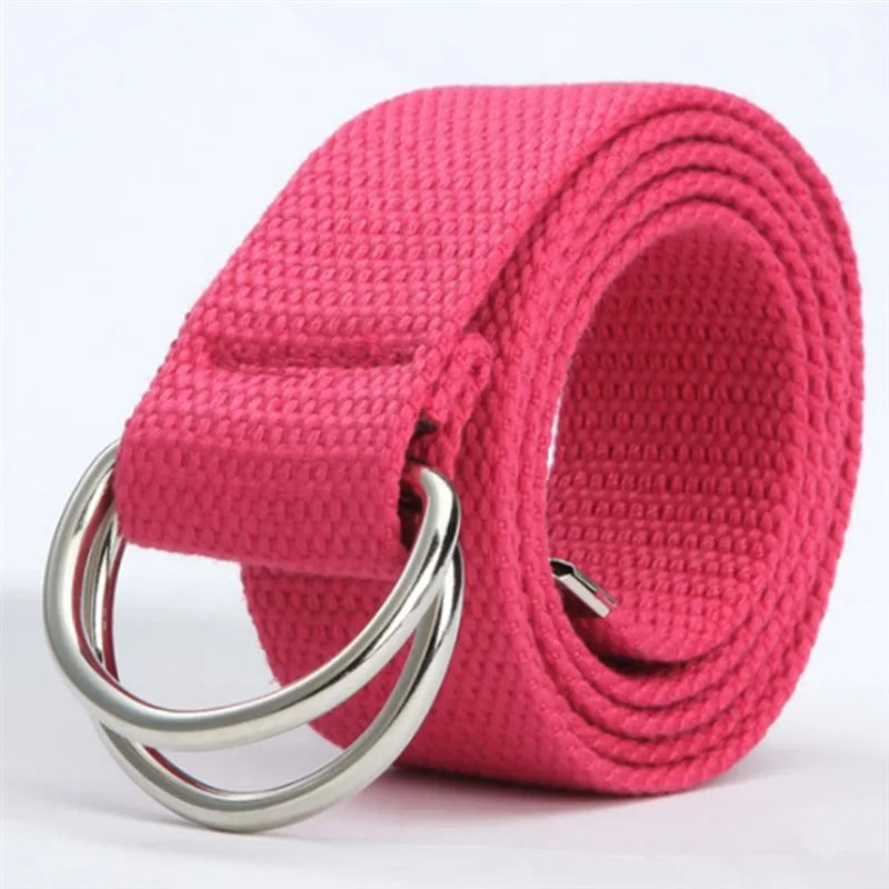 Men Female Jeans Belt Nylon Adjustable Belt Outdoor Travel Tactical Waist Belt Unisex