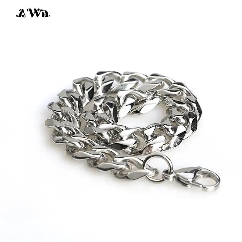 Men's Stainless Steel Miami Curb Bracelet