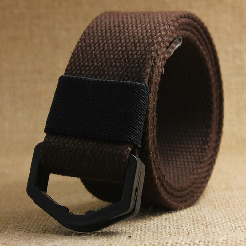 Men Female Jeans Belt Nylon Adjustable Belt Outdoor Travel Tactical Waist Belt Unisex