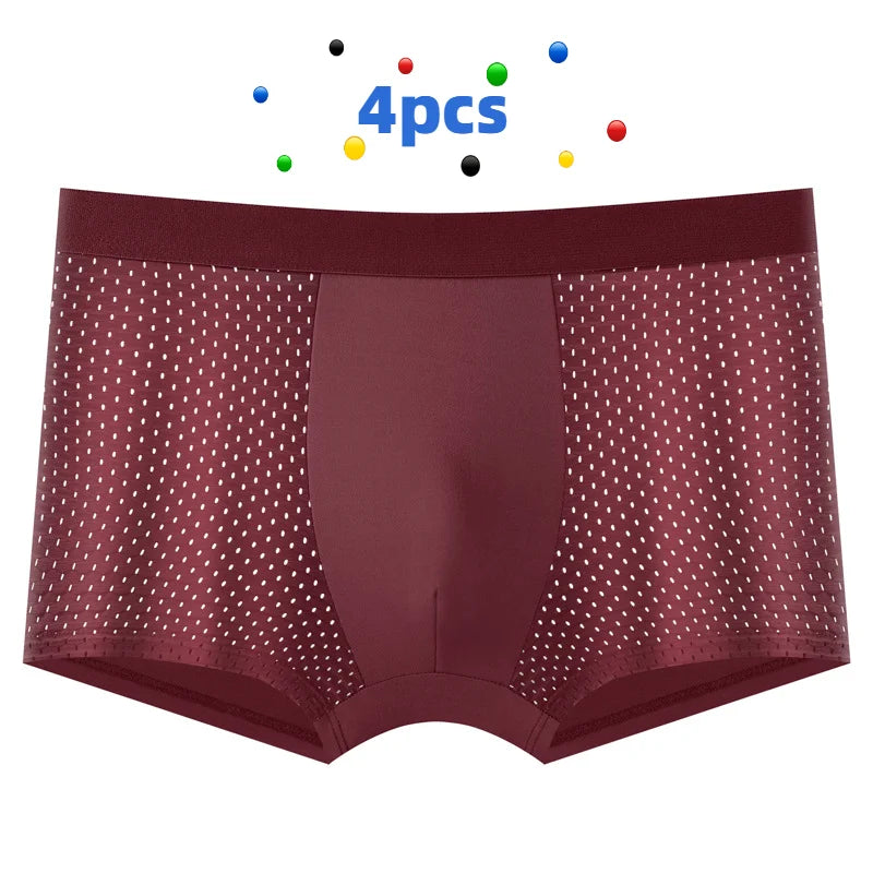 4-Pack Men's Breathable Boxer Briefs