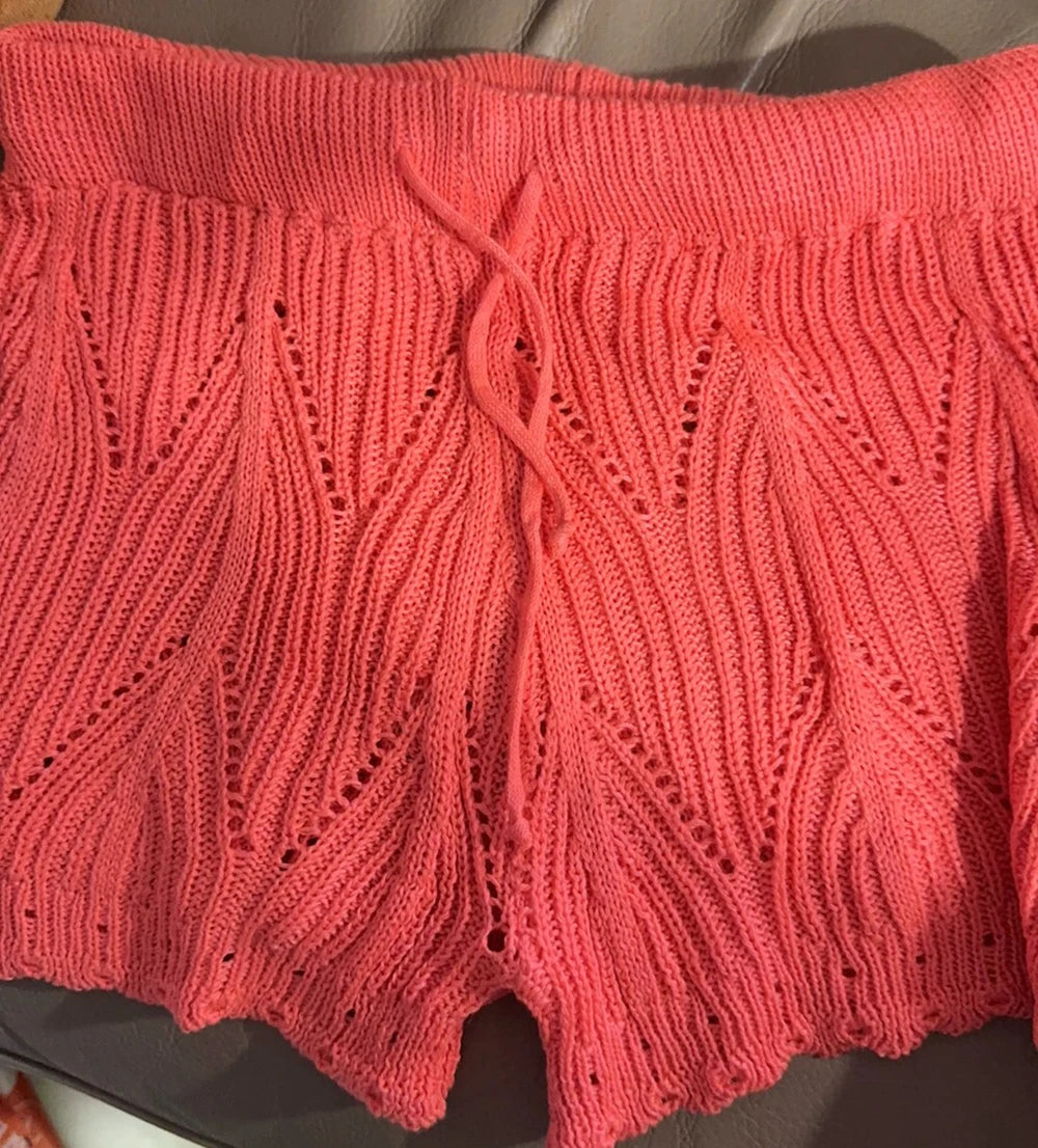 Women's Lace Knit Beach Shorts