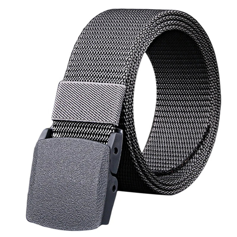 Men Female Jeans Belt Nylon Adjustable Belt Outdoor Travel Tactical Waist Belt Unisex