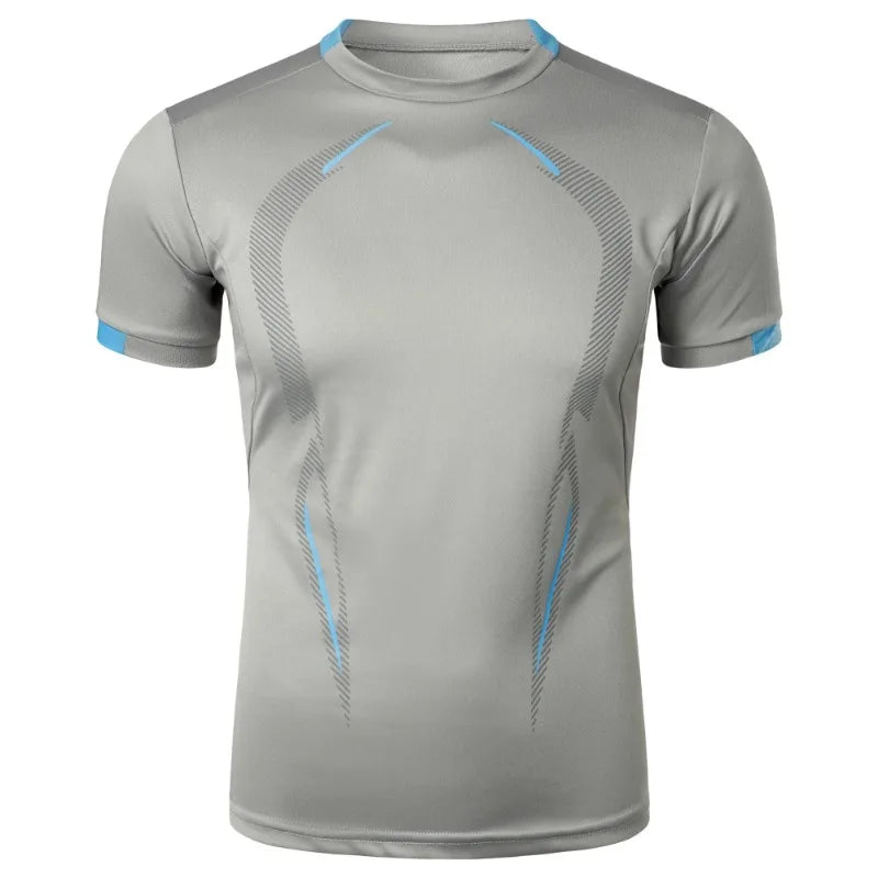 "Summer Gym Breathable T Shirt Men Quick Drying Jogging Tops