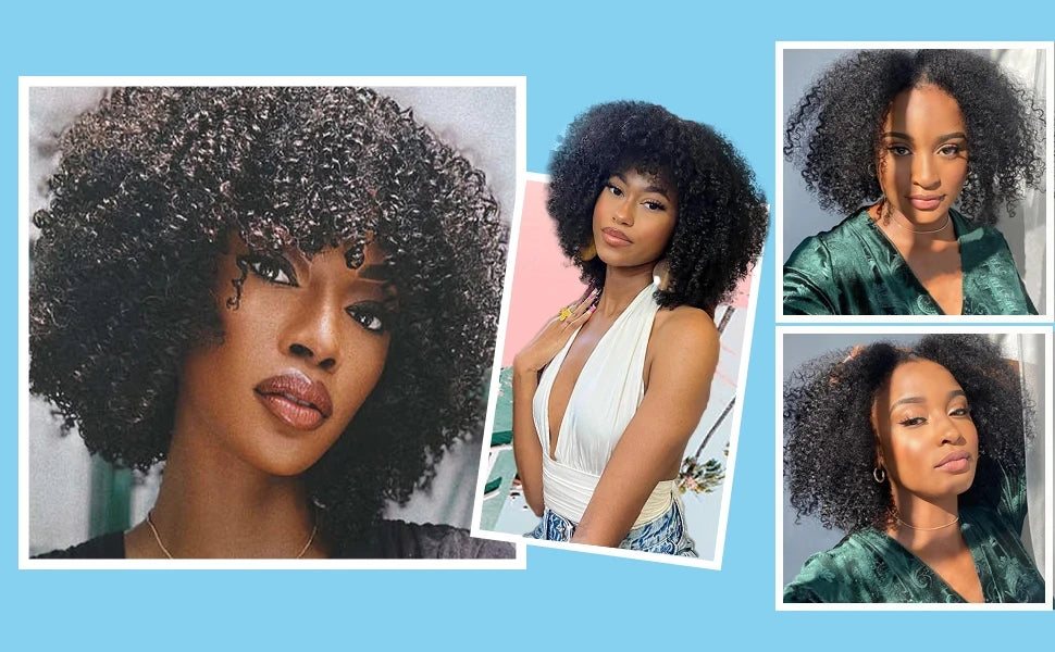 Brazilian Afro Kinky Curly Human Hair Bundles