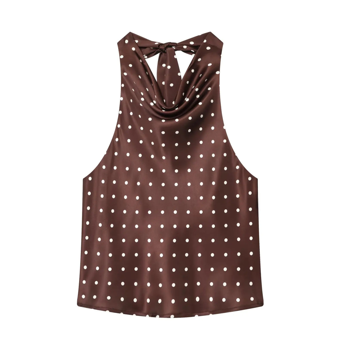 Women's Halter Ruffle Backless Crop Top