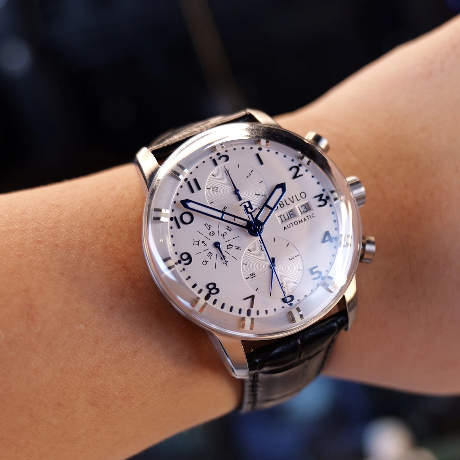 OBLVLO Men's Automatic Sapphire Watch