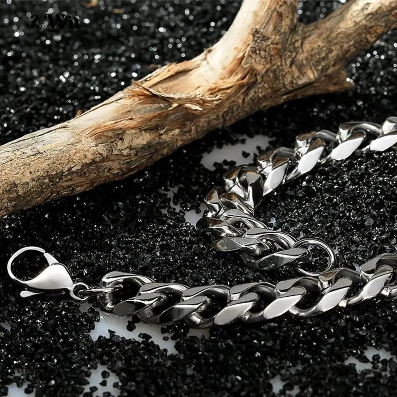 Men's Stainless Steel Miami Curb Bracelet