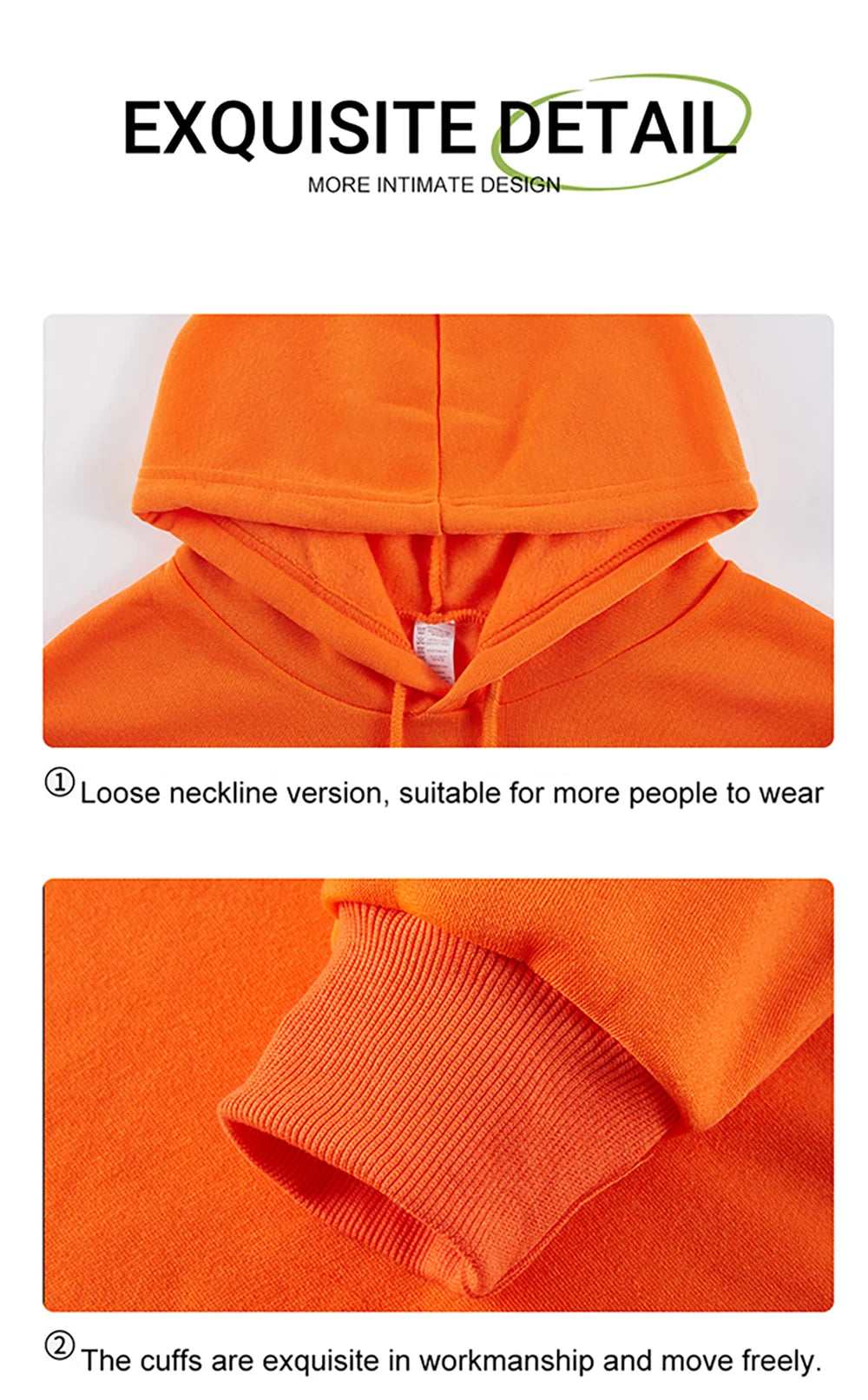 Unisex Solid Color Fleece Hoodie