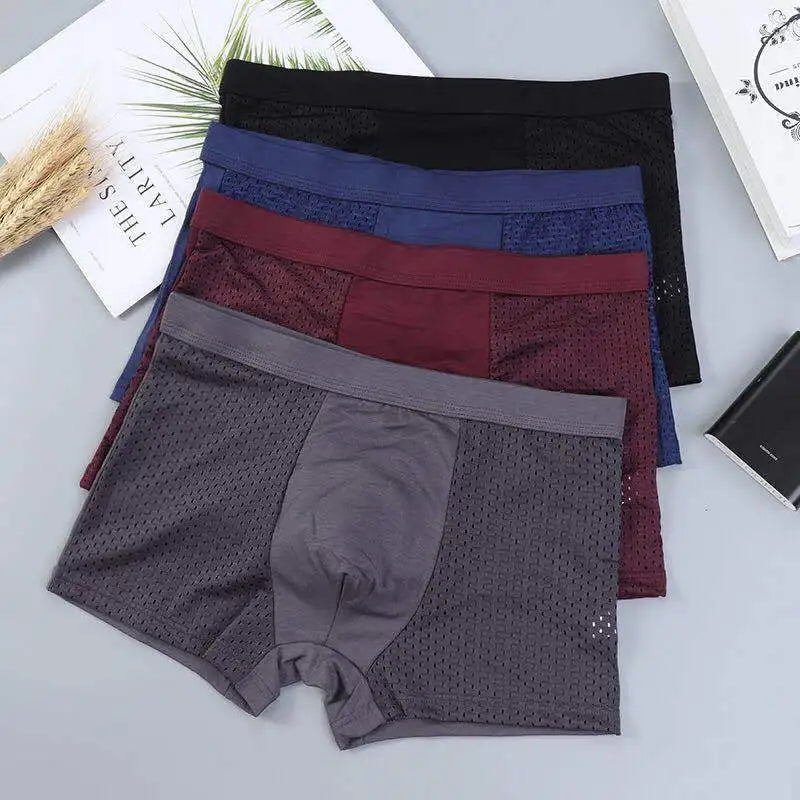 4-Pack Men's Breathable Boxer Briefs