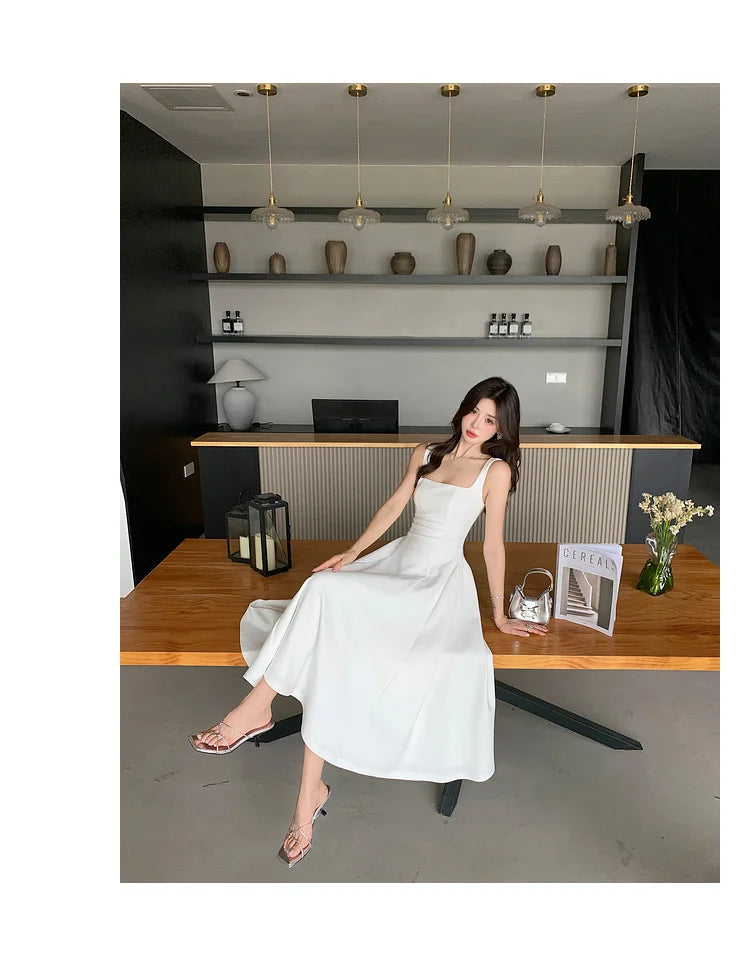 Women’s Elegant Sling Evening A-Line Dress