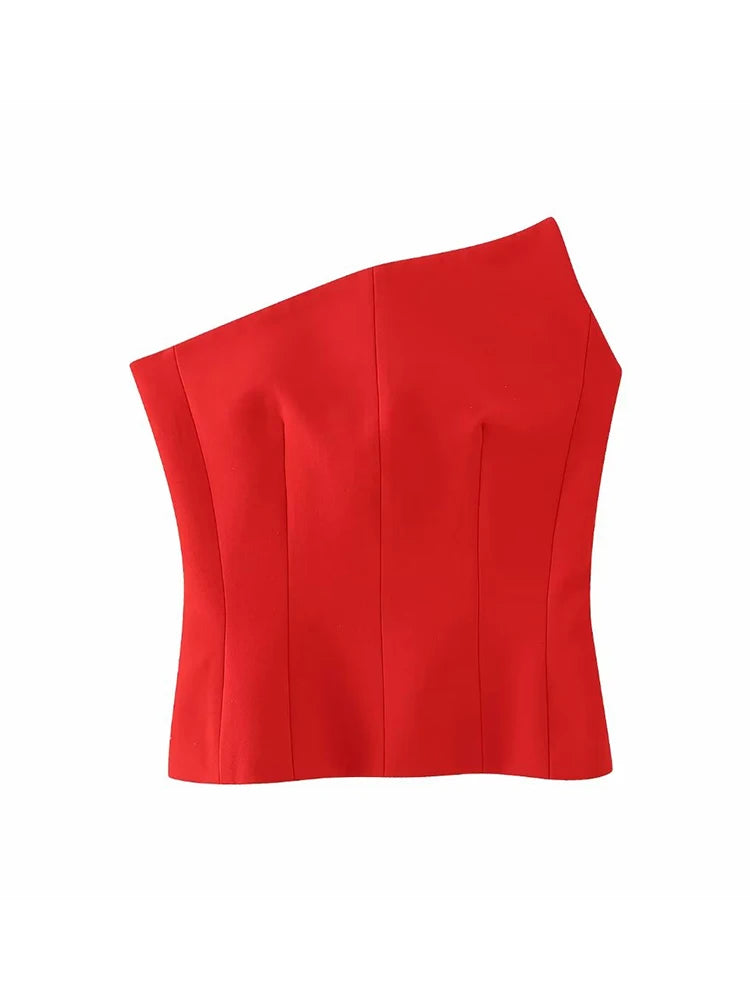 Women's Vintage Chic Slim Cropped Tank Top