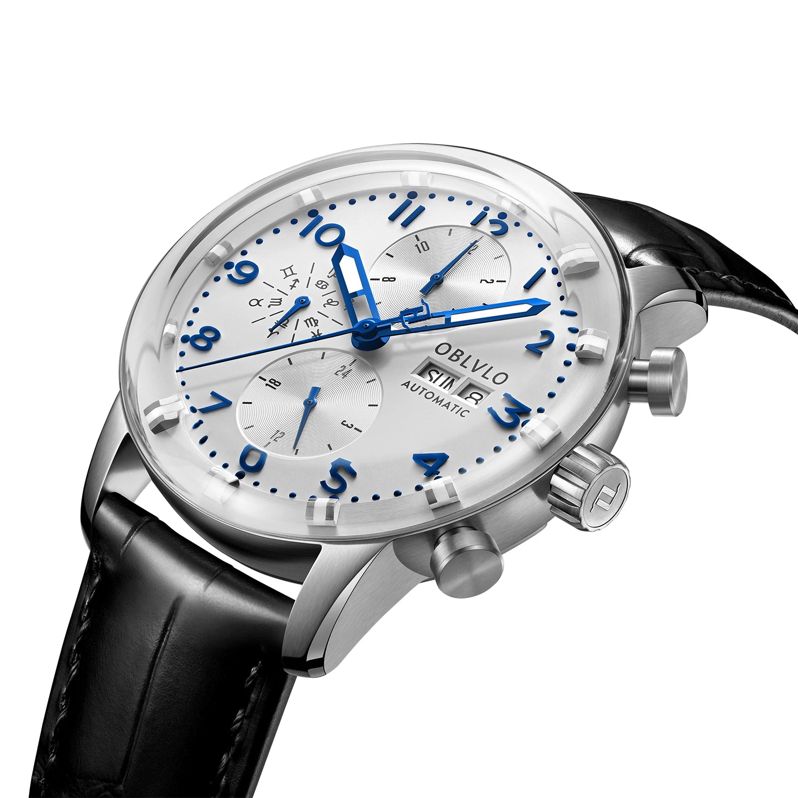 OBLVLO Men's Automatic Sapphire Watch