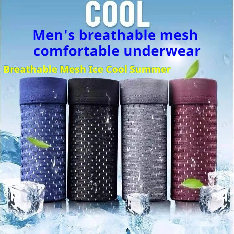 4-Pack Men's Breathable Boxer Briefs