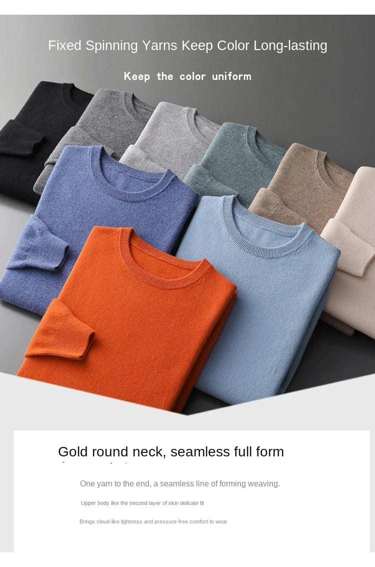 Men's Over sized Cashmere Knit Pullover