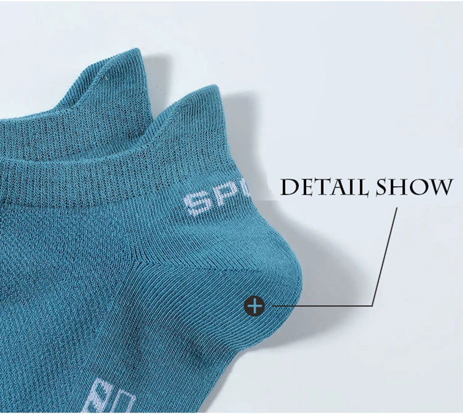 5 Pairs Breathable Cotton Ankle Socks