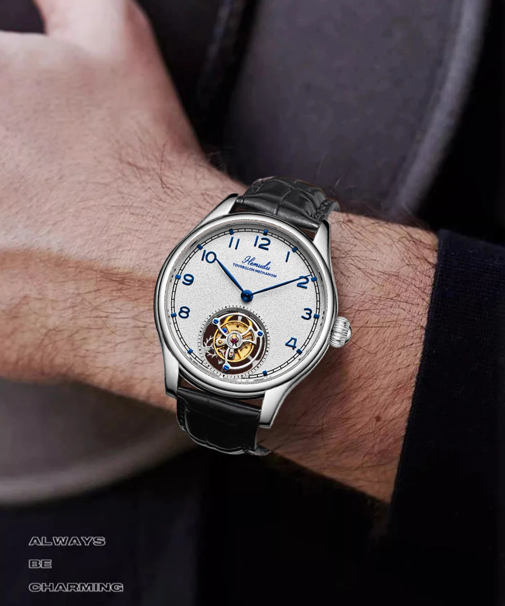 HEMUDU Flying Tourbillon Skeleton Watch