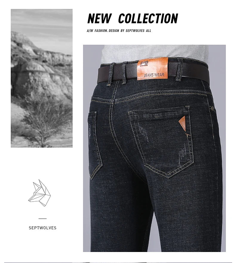 Men's Slim Fit Stretch Straight Jeans