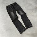 Vintage Washed Slim Fit Flared Jeans