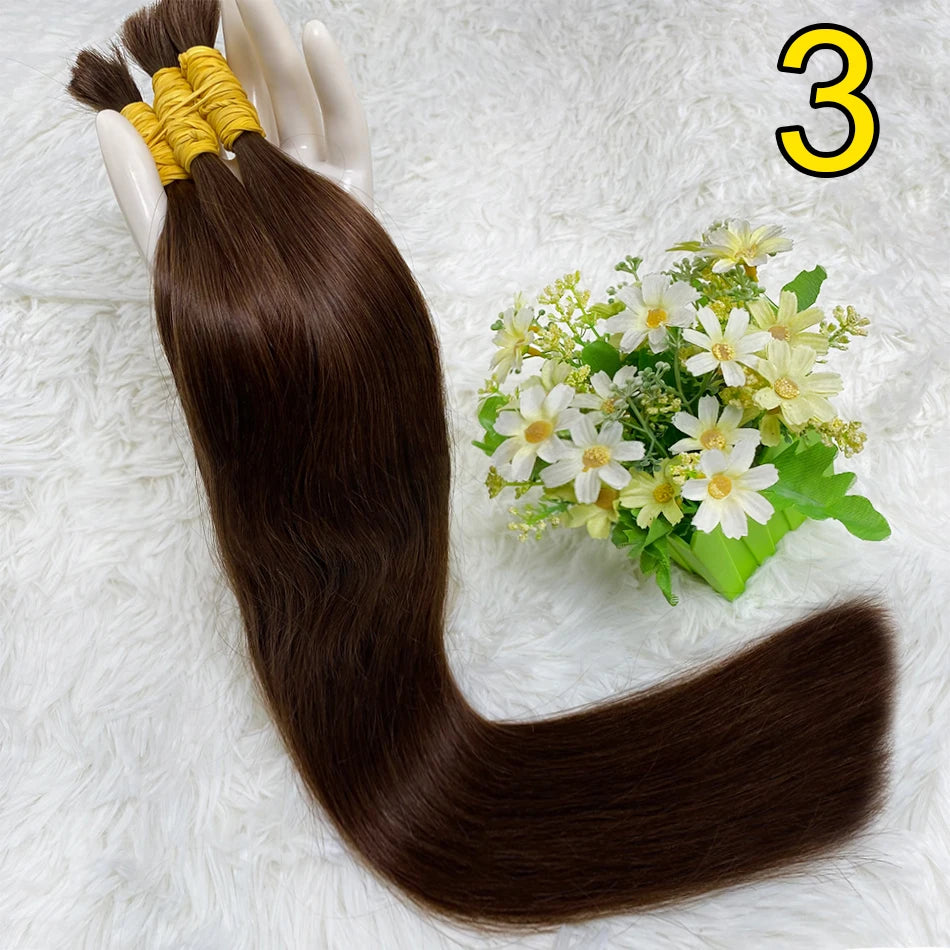 Straight Brazilian Remy Human Hair Bundles (No Weft)