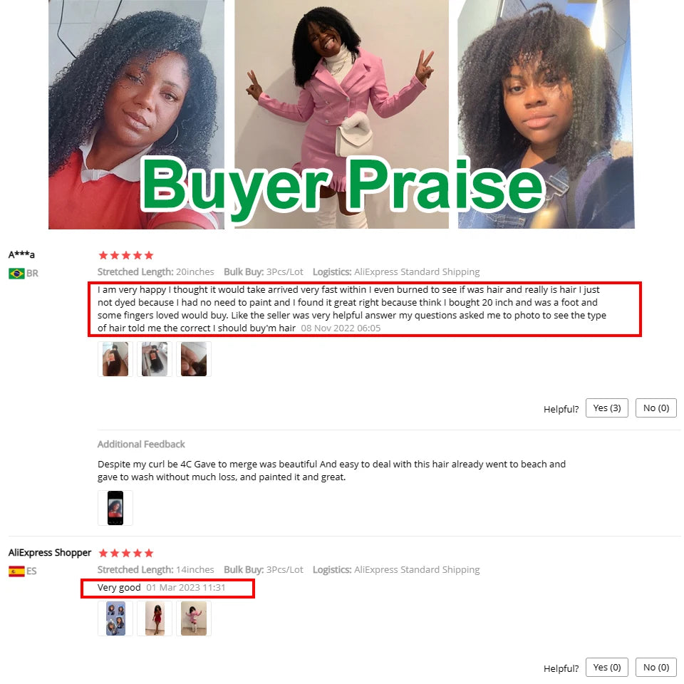 Afro Kinky Curly Human Hair Bundles 6Pcs Remy Deal